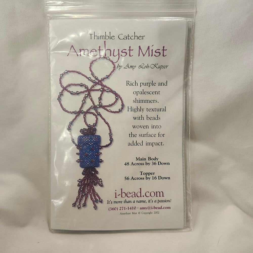 Amethyst Mist Thimble Catcher Bead Kit  I-Beads PO